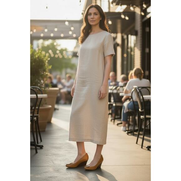 Tory Burch Sally Tumbled Leather Wedge Heel Size 7.5M - Picture 10 of 10